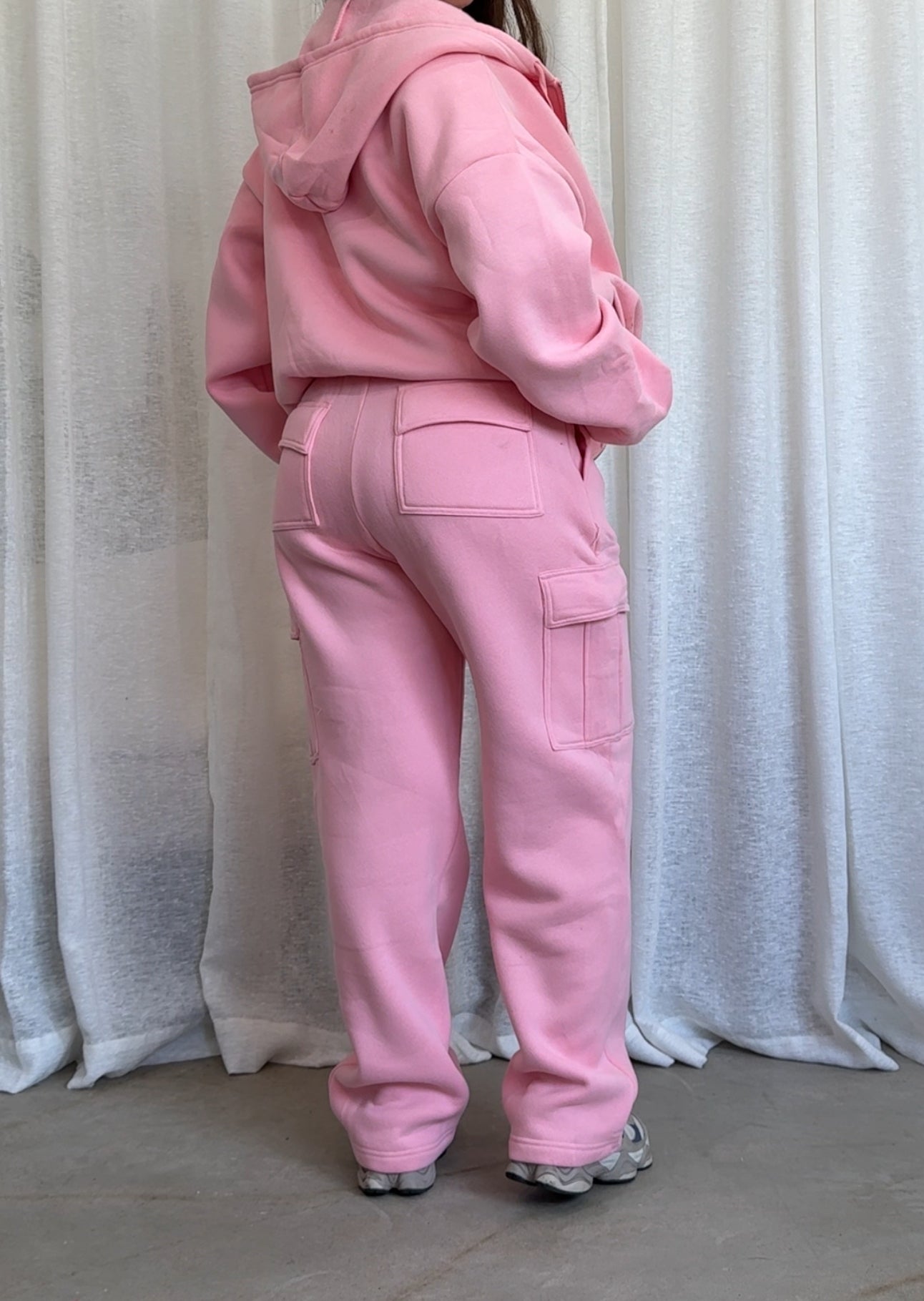 Kim Cargo Sweatpants (Blush)
