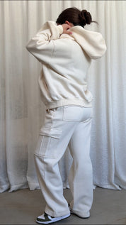 Kim Cargo Sweatpants (Ecru)