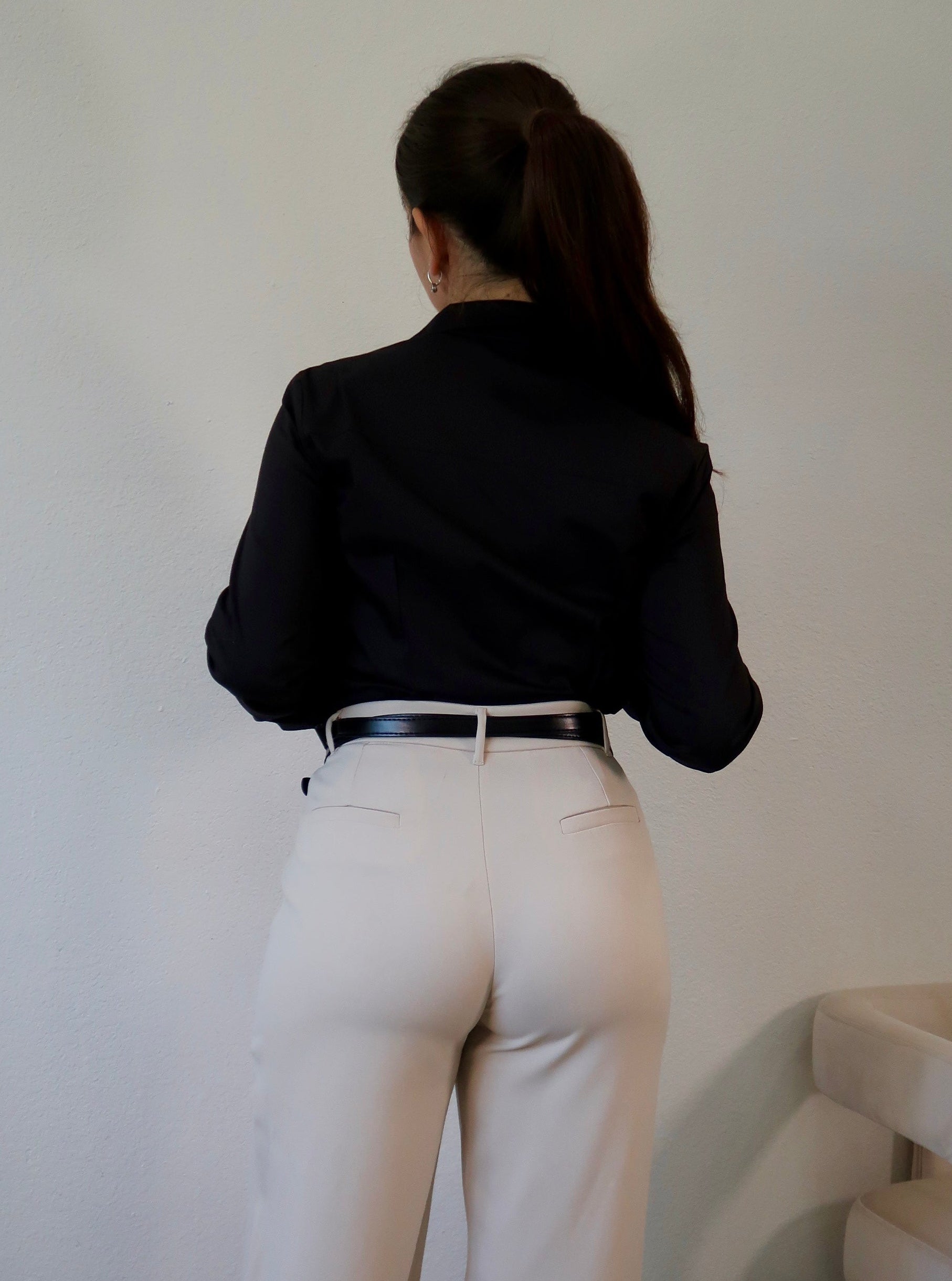 Classic Button Up Shirt (Black)