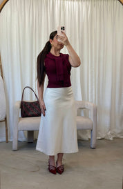 Amanda Maxi Skirt (Ivory)