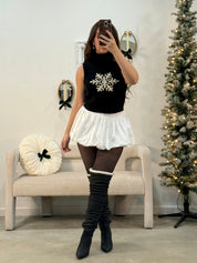 Snowflake Knit Sweater Top