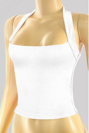 Valerie Halter Top (White)