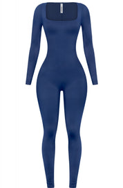 Valerie Long Sleeve Jumpsuit (Navy)