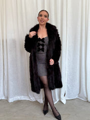 Monaco Fur Coat (Black)