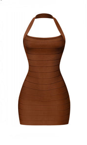 Azalea Bandage Halter Mini Dress