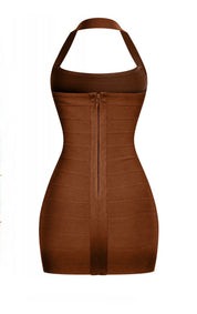 Azalea Bandage Halter Mini Dress