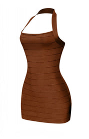 Azalea Bandage Halter Mini Dress