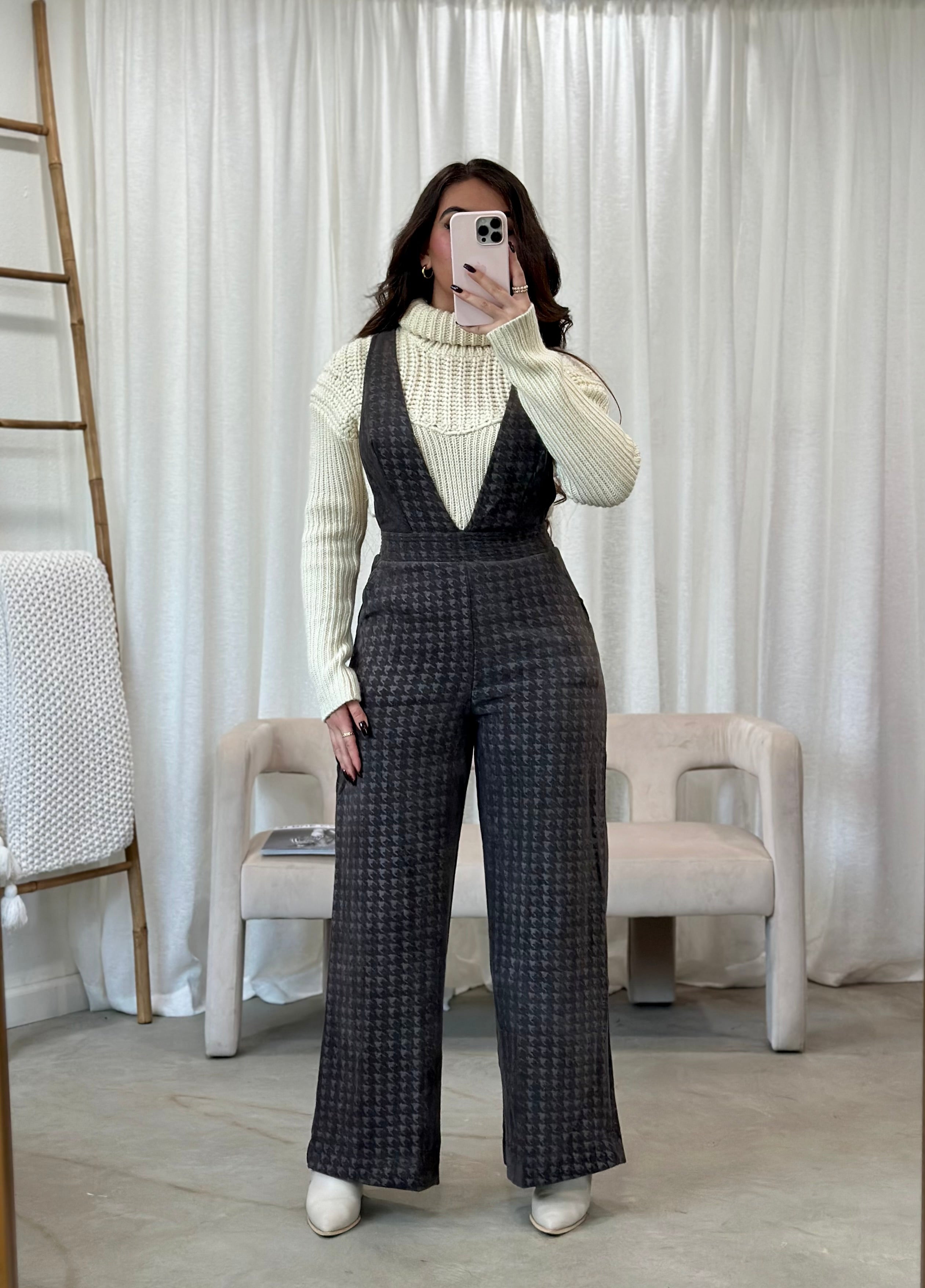 Rivoli Houndstooth Jumpsuit