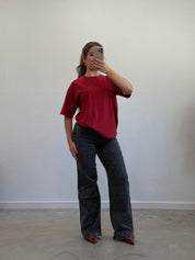 Zamira Rhinestone T-Shirt (Red)