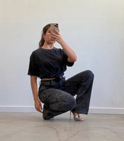 Eclipse Embellished High Rise Straight Leg Jeans