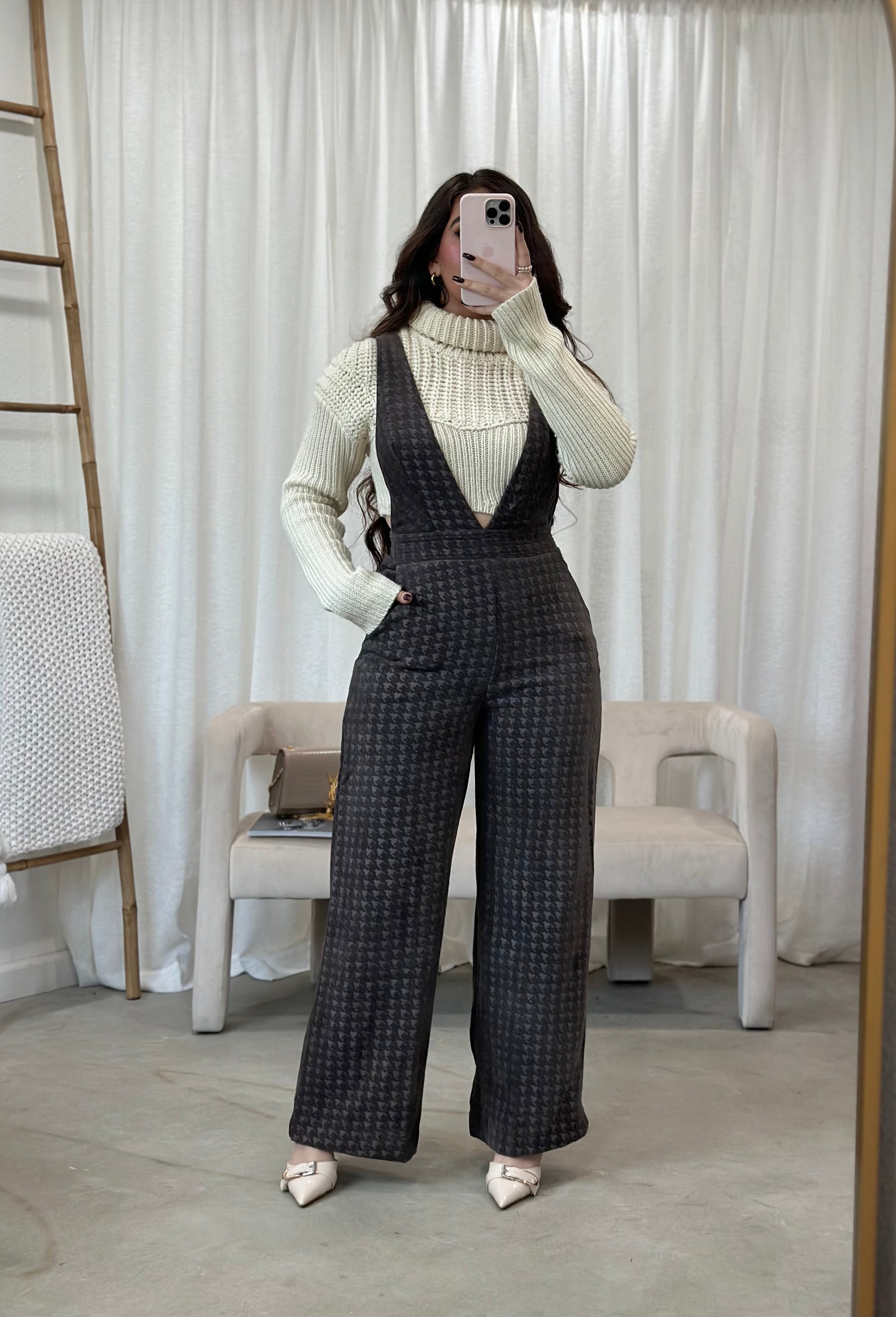 Rivoli Houndstooth Jumpsuit