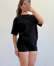 Zamira Rhinestone T-Shirt (Black)