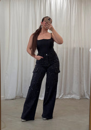 Low Exposure High Rise Wide Leg Jeans