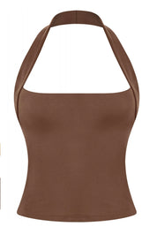 Valerie Halter Top (Chocolate)