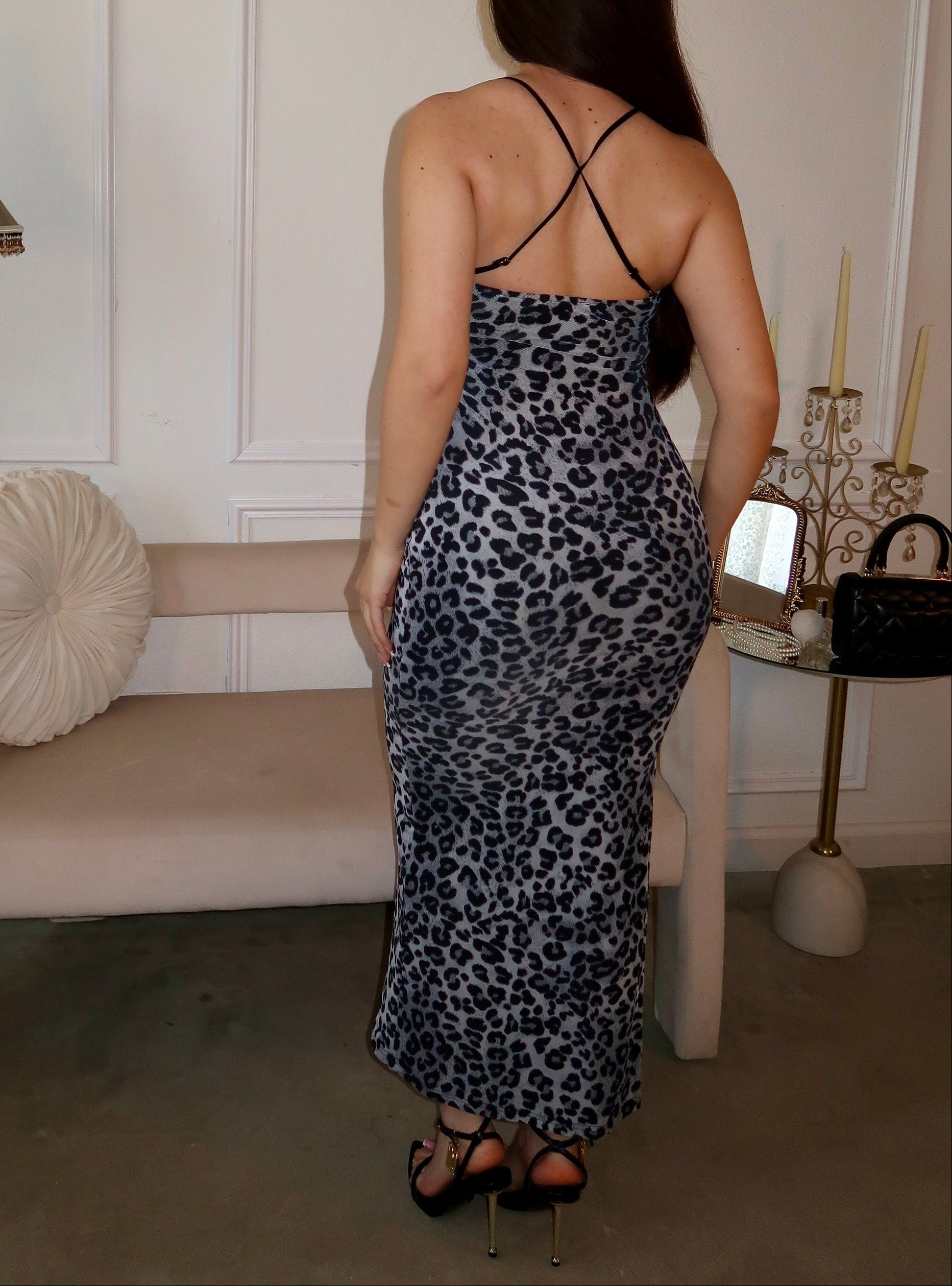 Midnight Safari Leopard Maxi Dress Midnight Safari Leopard Maxi Dress