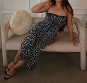 Midnight Safari Leopard Maxi Dress