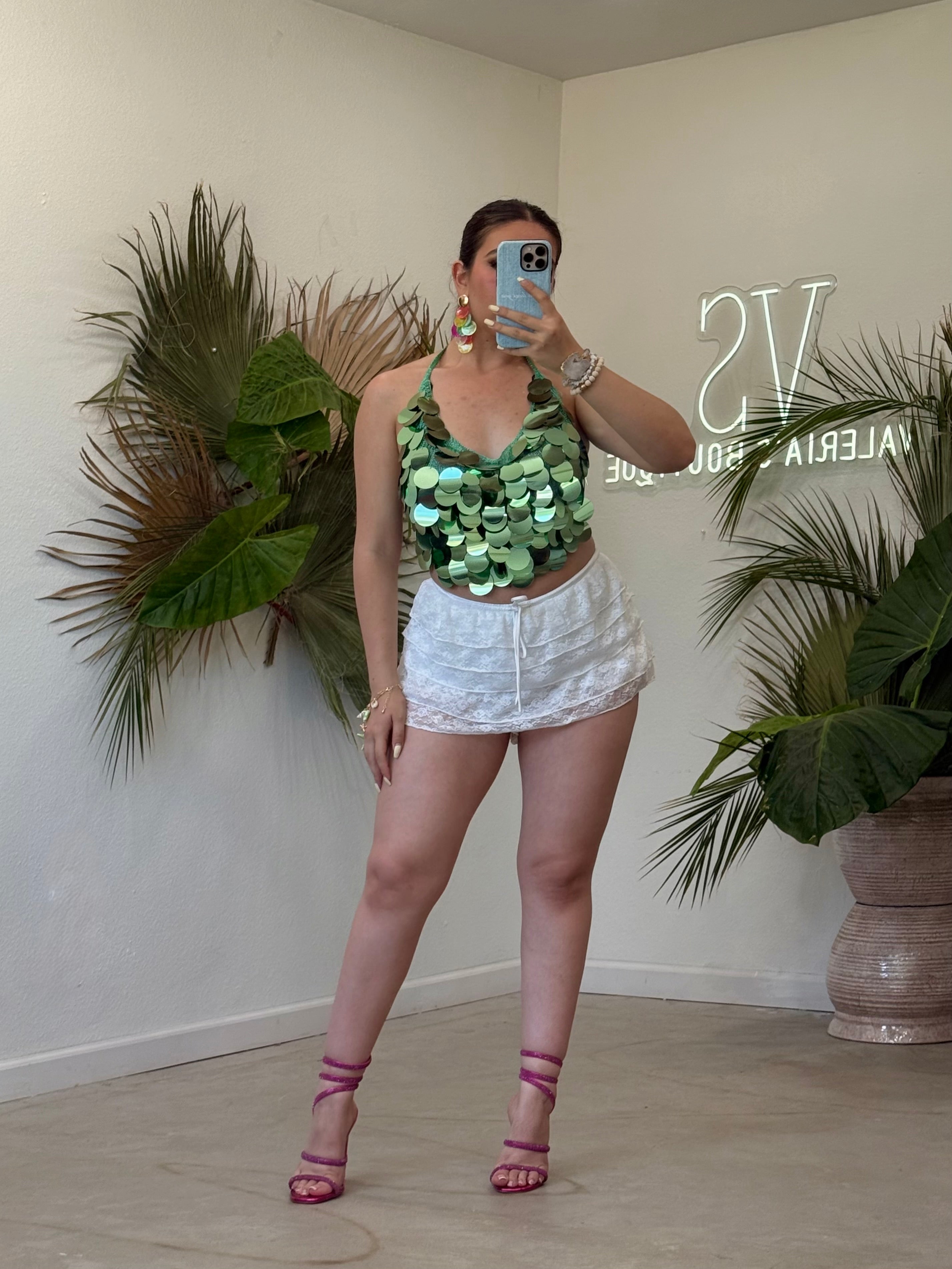 Seaglass Sequin Top
