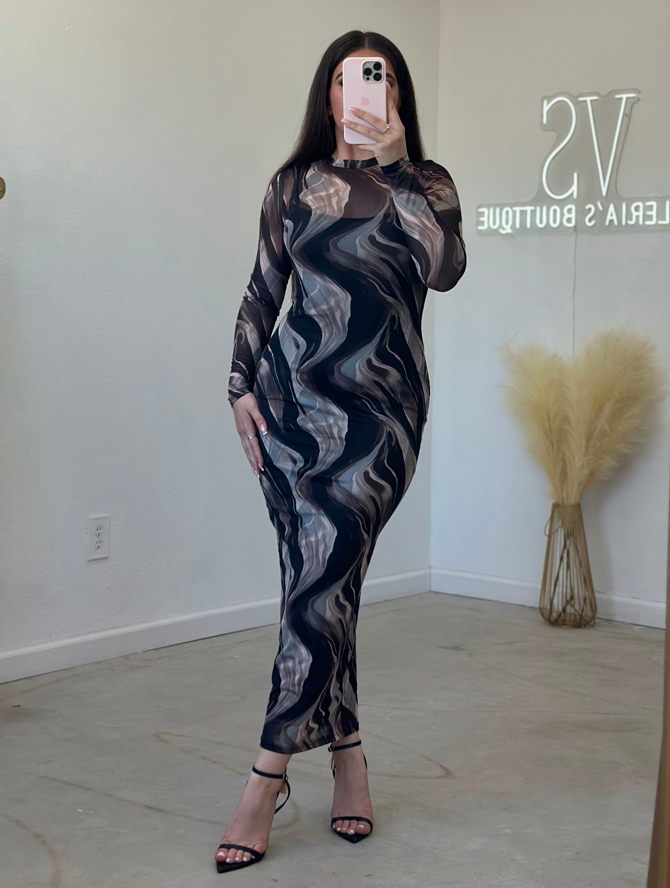 Orion Mesh Maxi Dress