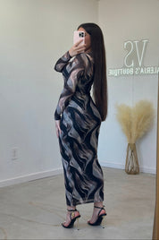 Orion Mesh Maxi Dress