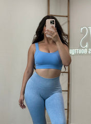 Thrive Crop Top (Blue)