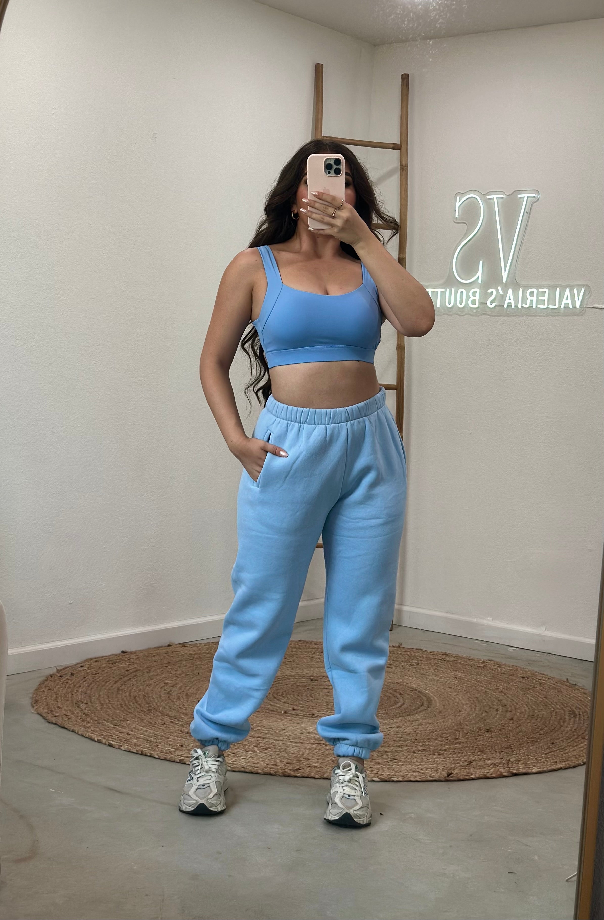 Thrive Crop Top (Blue)