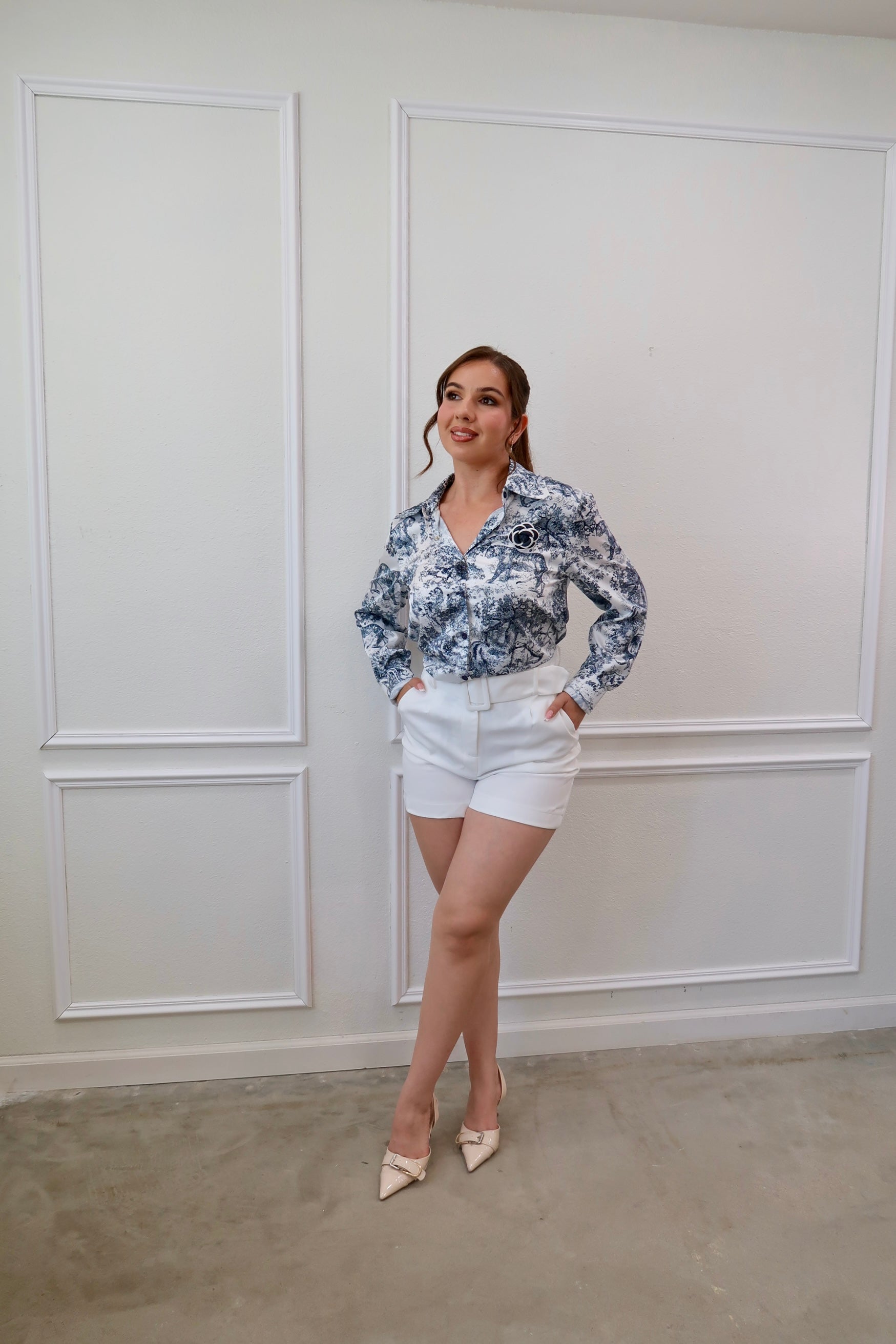 White Dress Shorts