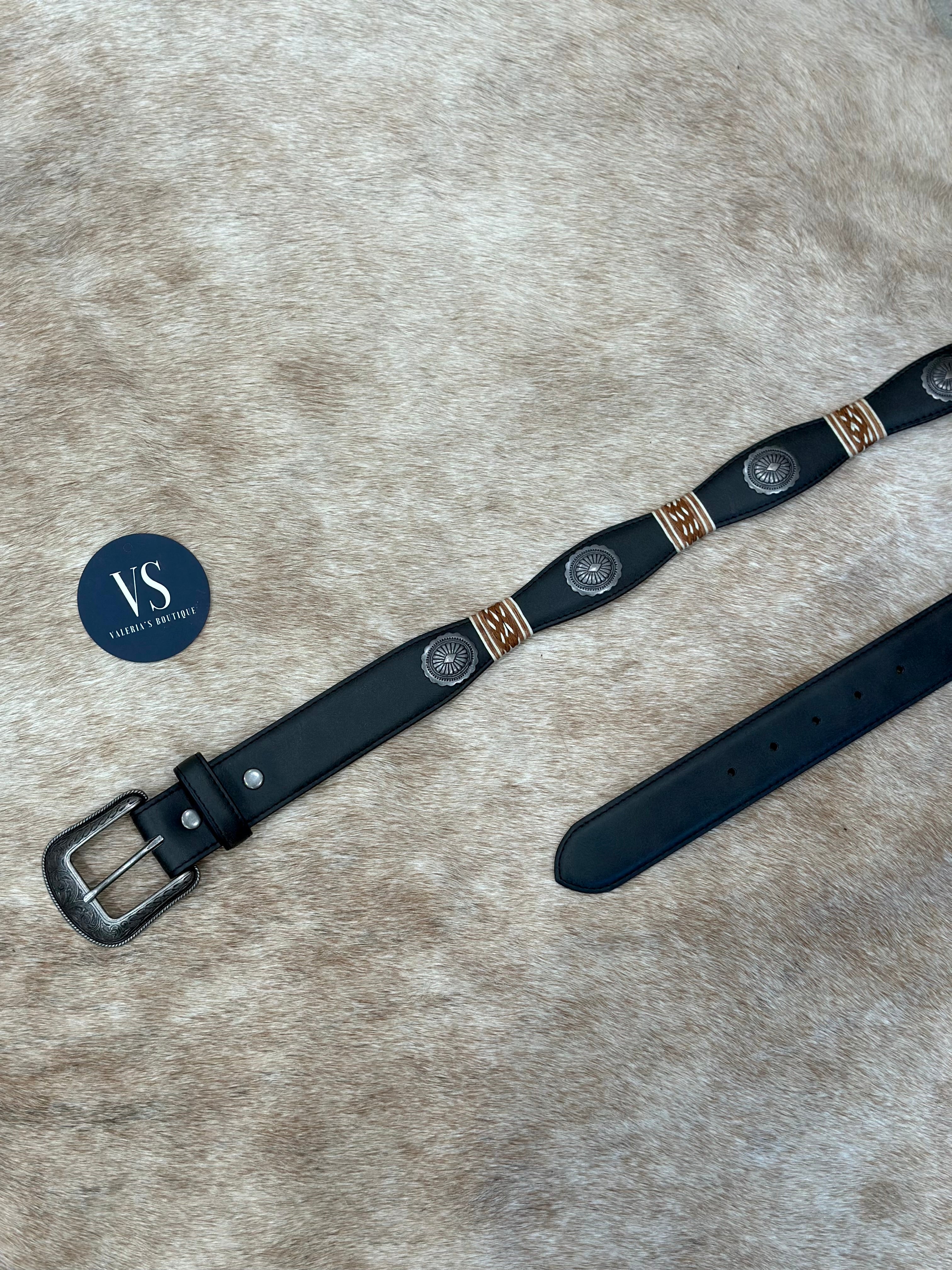 P'al Coleadero Western Belt (Black)