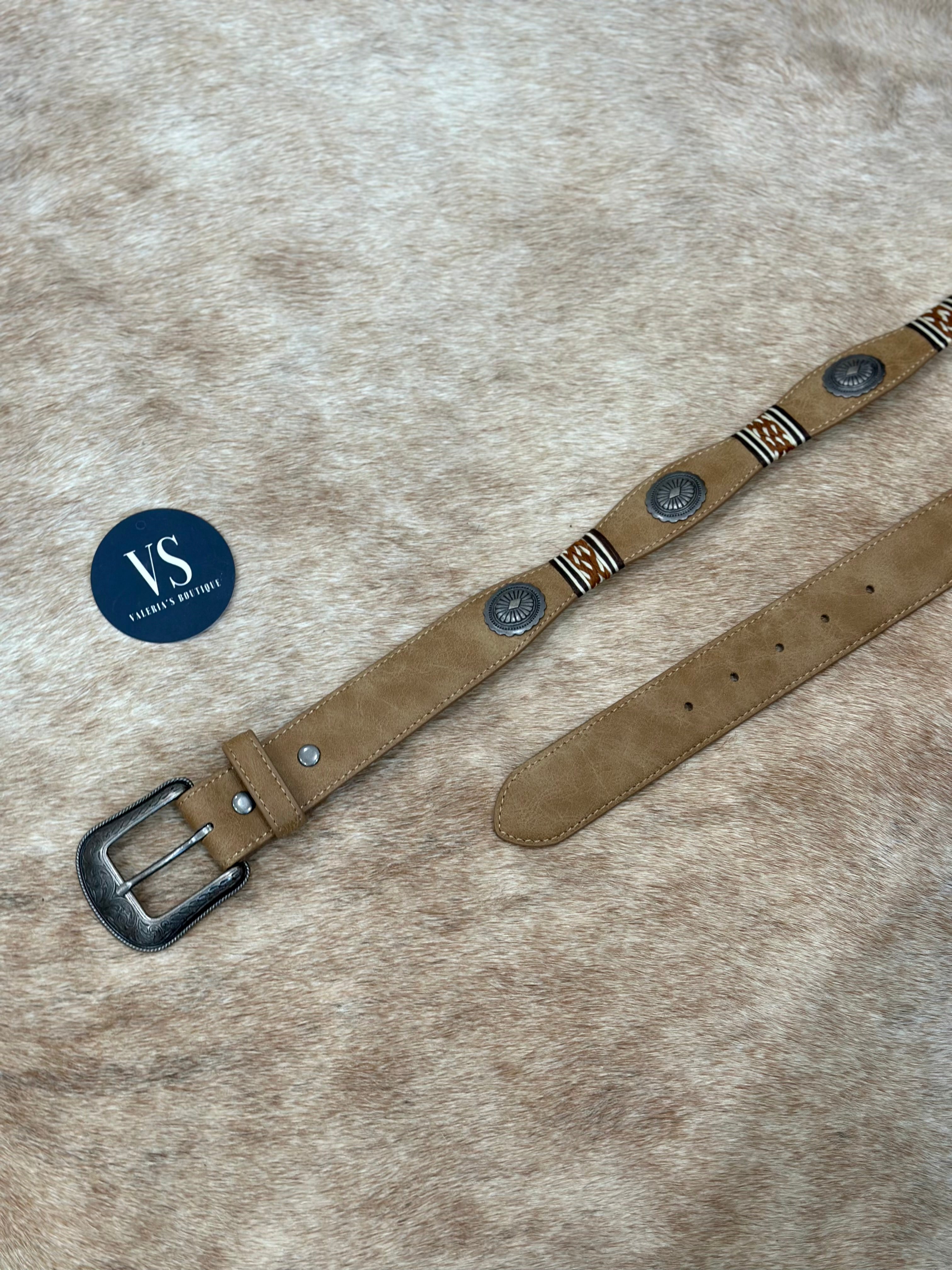 P'al Coleadero Western Belt (Tan)