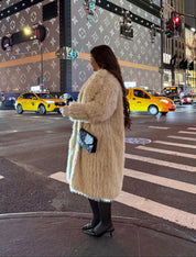 Monaco Fur Coat (Cream)