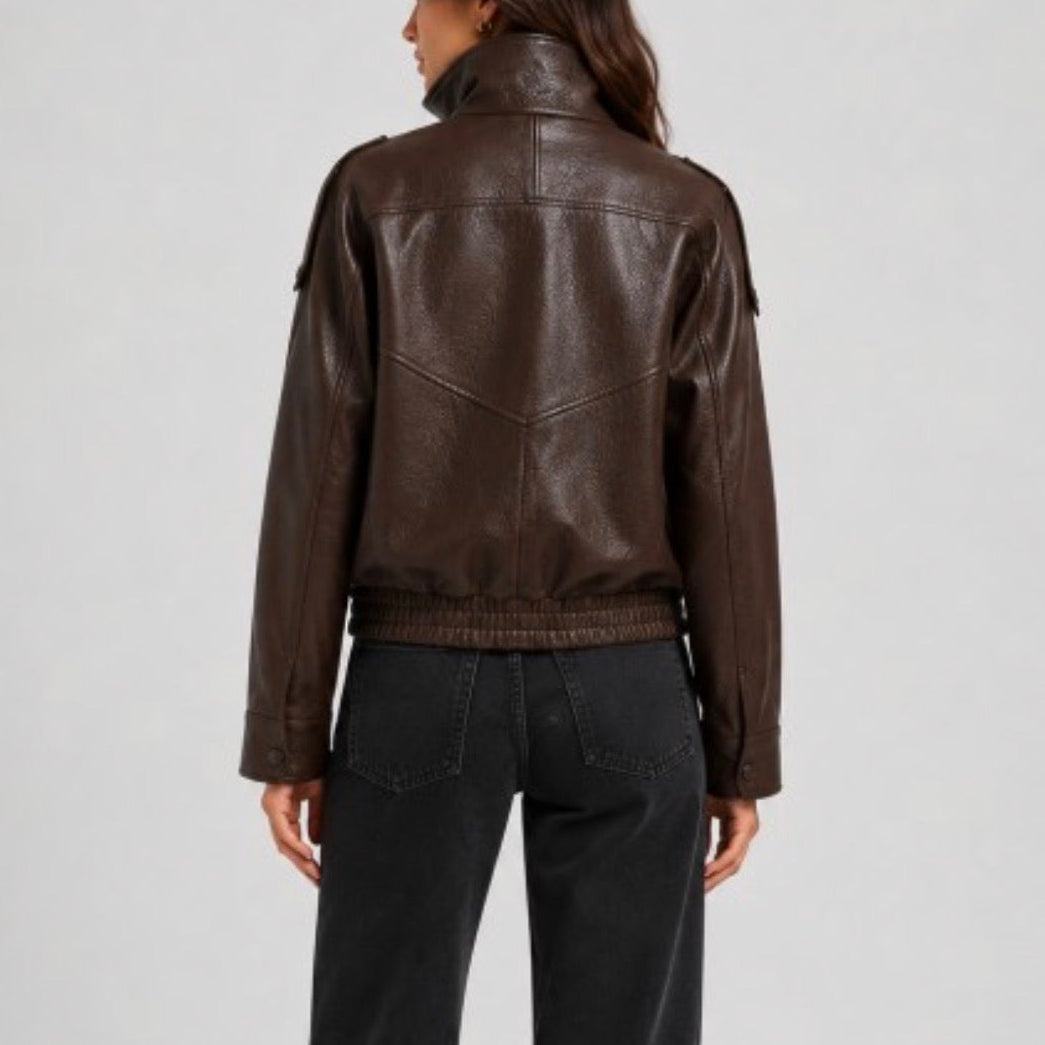 Larsen Leather Jacket (Coffee)