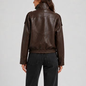 Larsen Leather Jacket (Coffee)