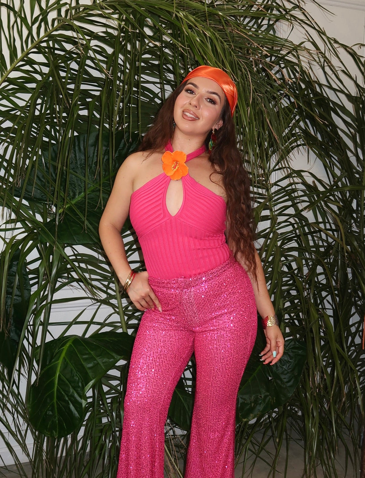 Claribel Bodysuit (Hot Pink)