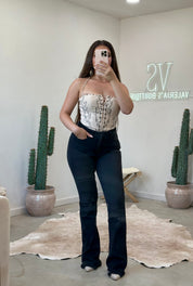 Old Town Embroidered Corset Top (Cream)