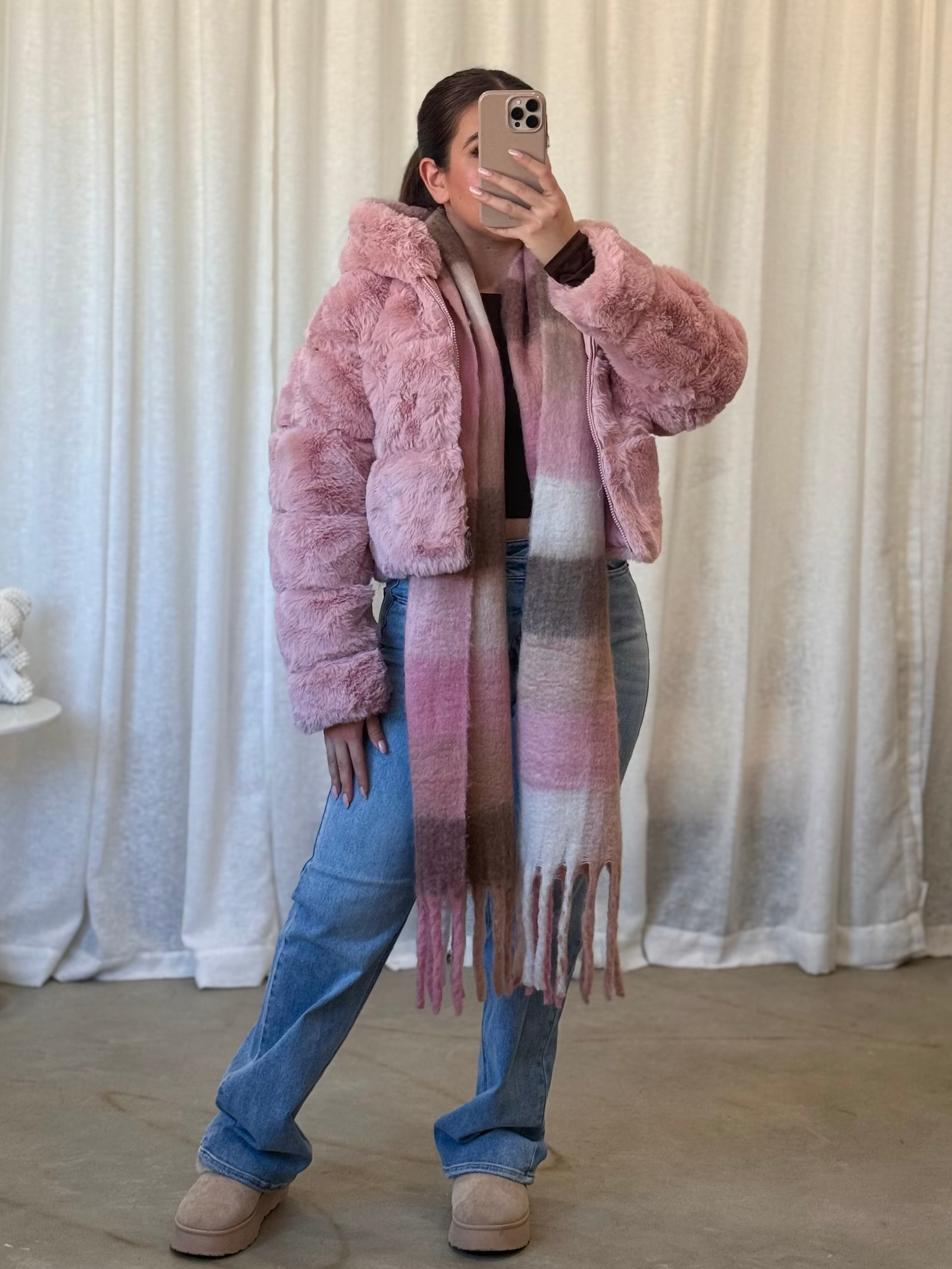 Dublin Fur Sweater (Mauve)