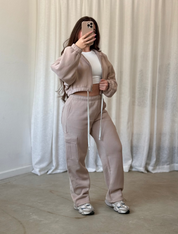 Kim Cargo Sweatpants (Taupe)