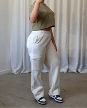 Kim Cargo Sweatpants (Ecru)