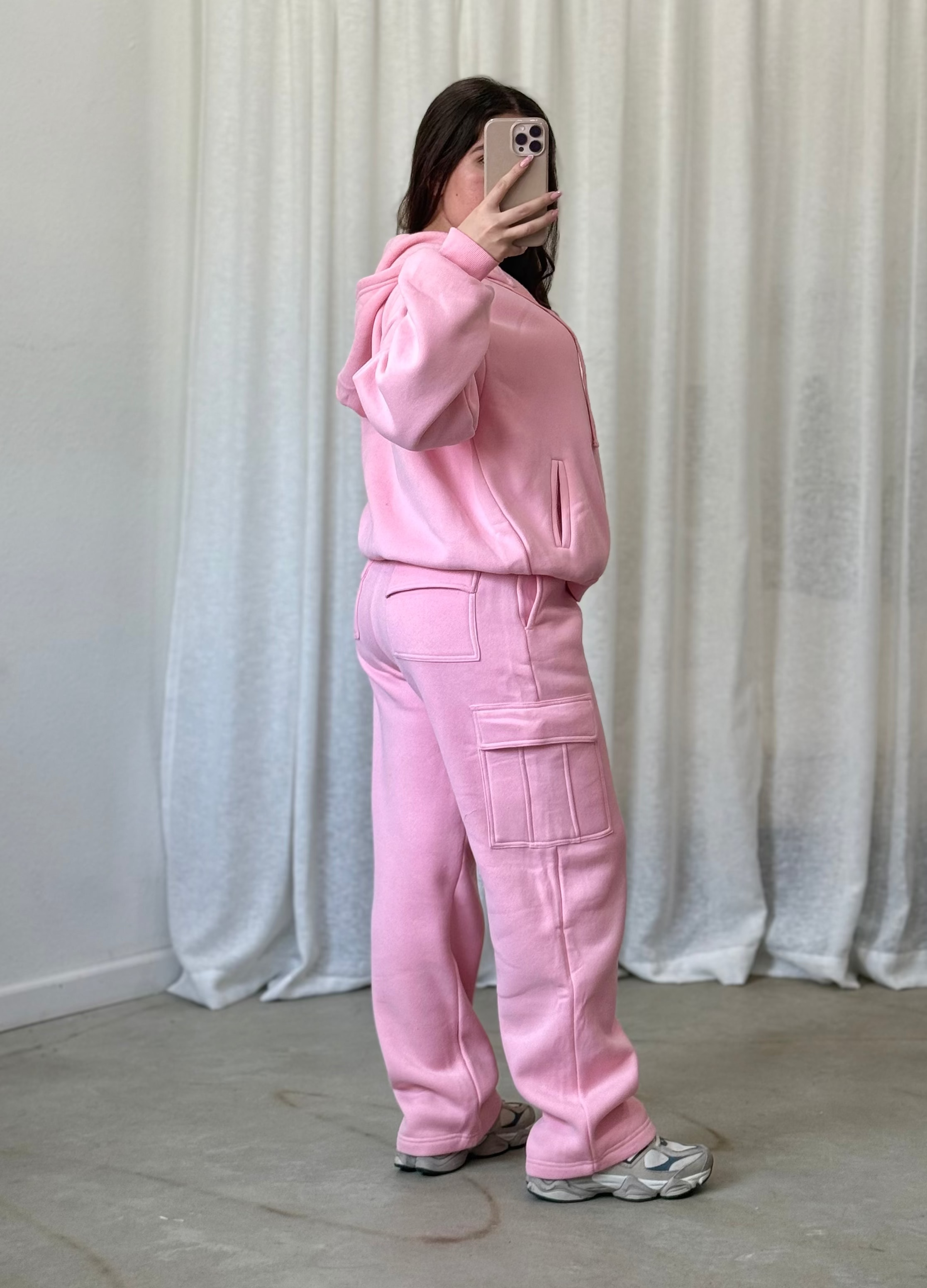 Kim Cargo Sweatpants (Blush)