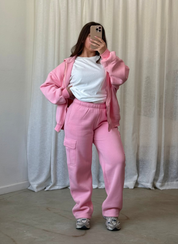 Kim Cargo Sweatpants (Blush)