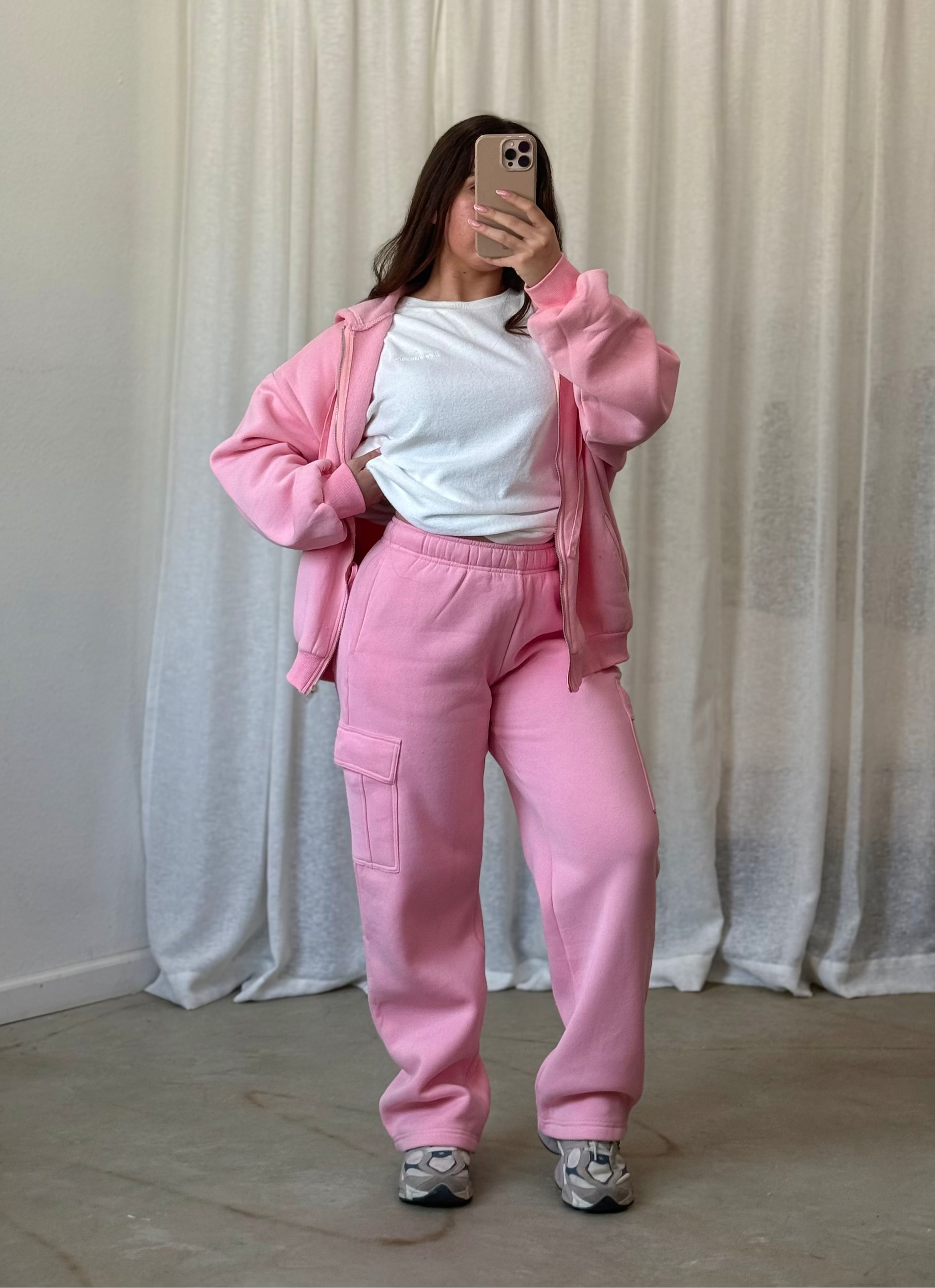 Kim Cargo Sweatpants (Blush)