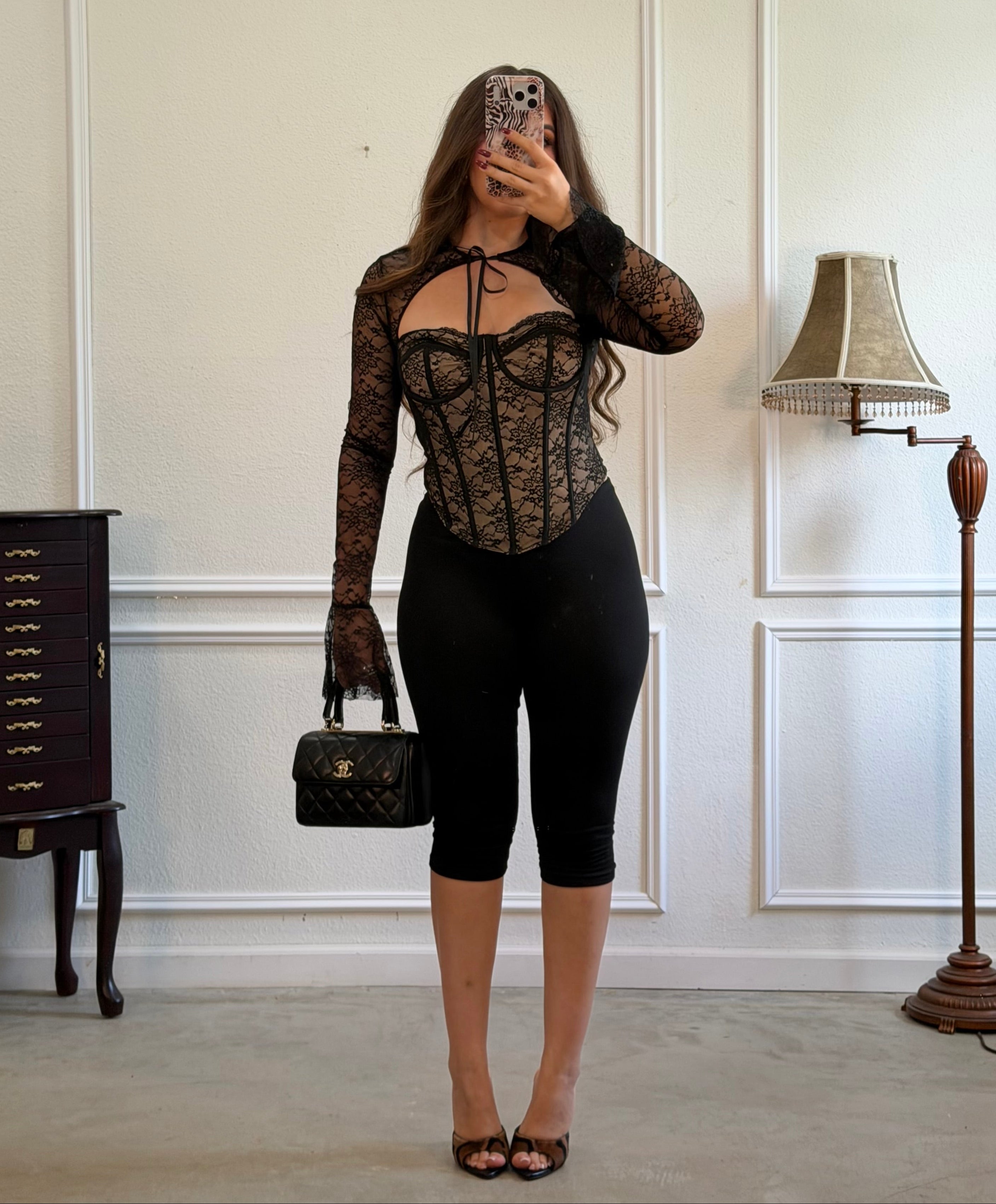 Amorette Bell Sleeve Corset Top