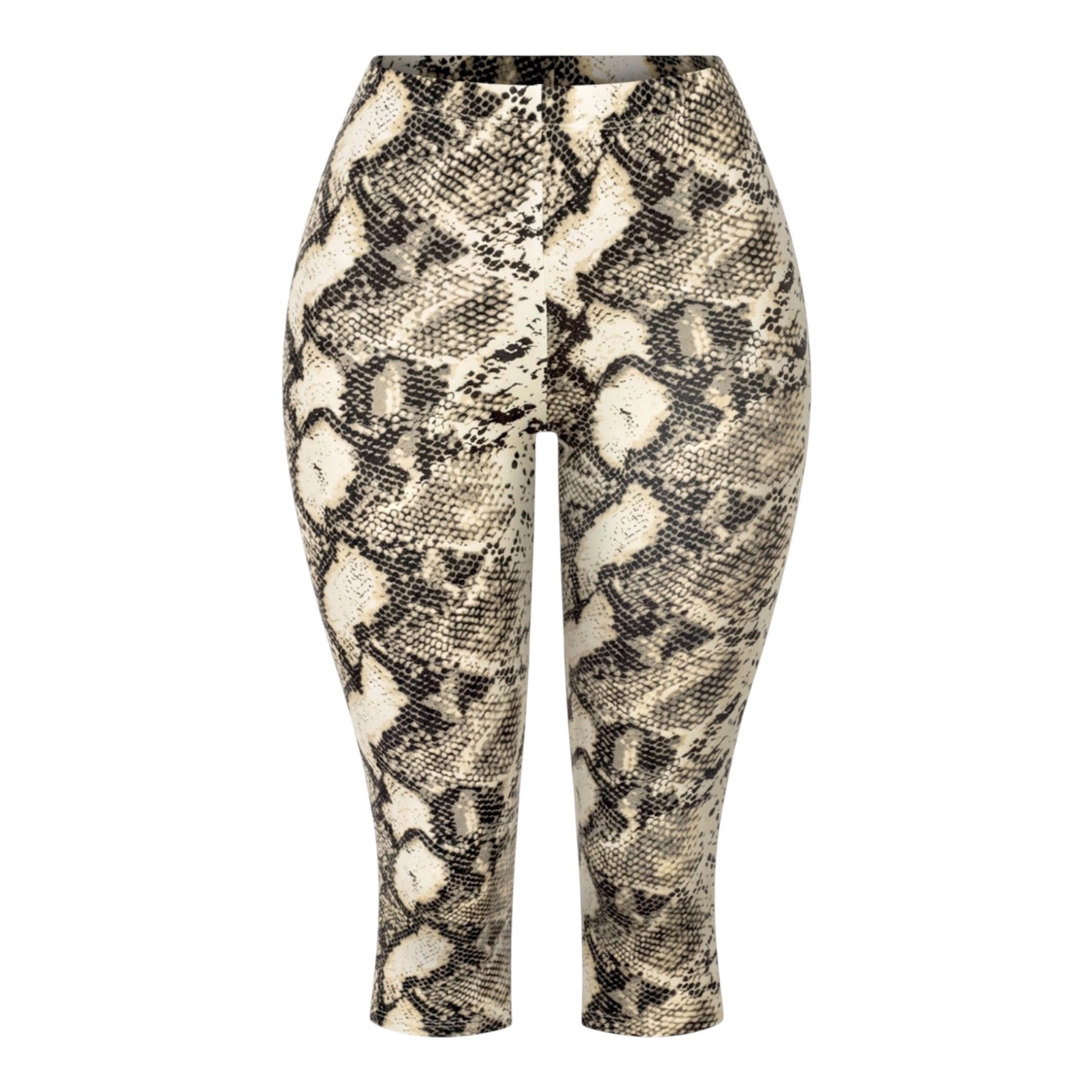 Valerie Animal Print Capri Pants (Snake) - PREORDER: ships out after 9/25