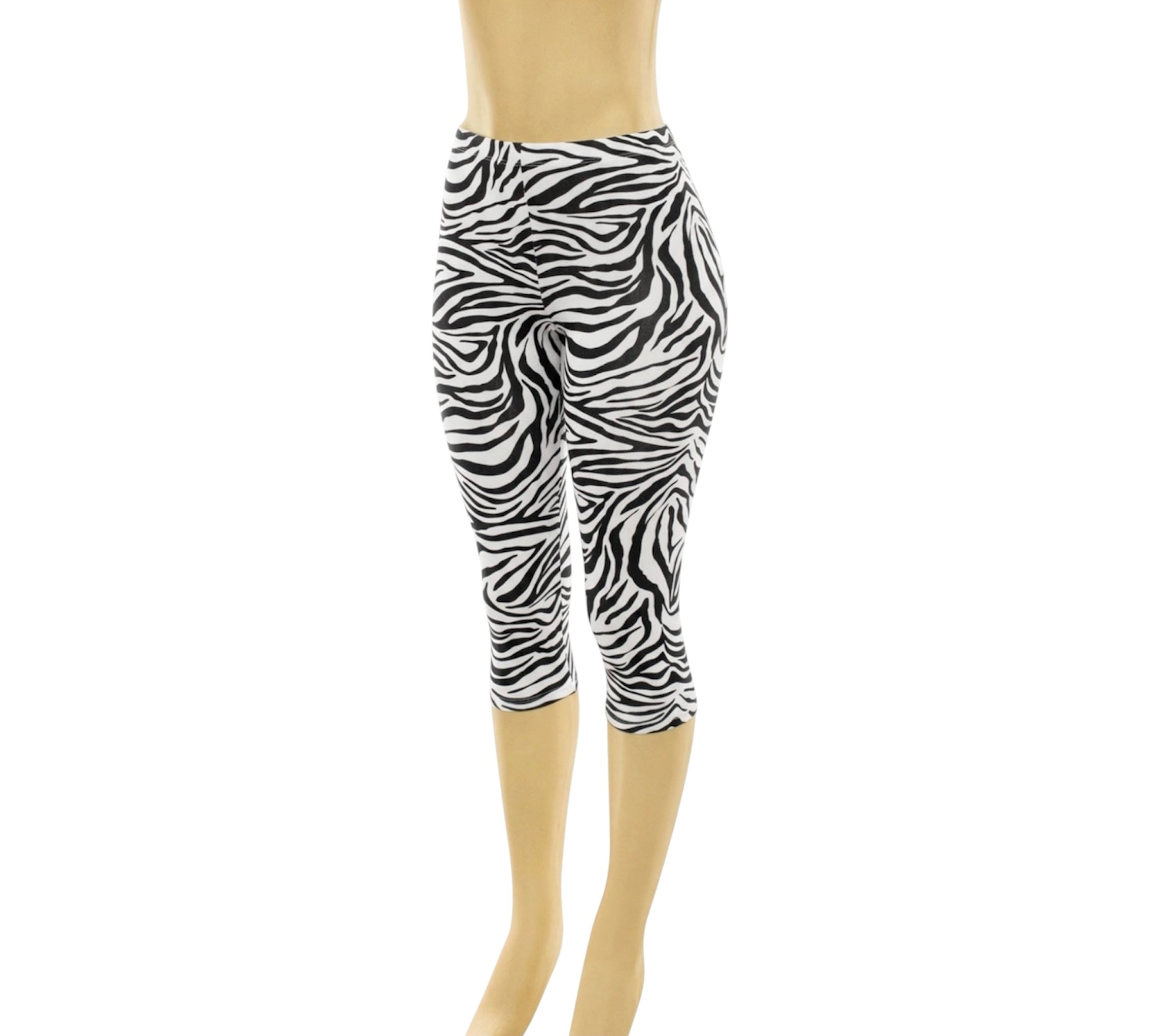 Valerie Animal Print Capri Pants (Zebra) - PREORDER: ships out after 9/25 (Copy)