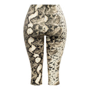 Valerie Animal Print Capri Pants (Snake) - PREORDER: ships out after 9/25