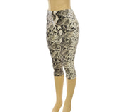 Valerie Animal Print Capri Pants (Snake) - PREORDER: ships out after 9/25
