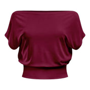 Cranberry Off The Shoulder Slouch Top