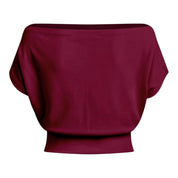 Cranberry Off The Shoulder Slouch Top