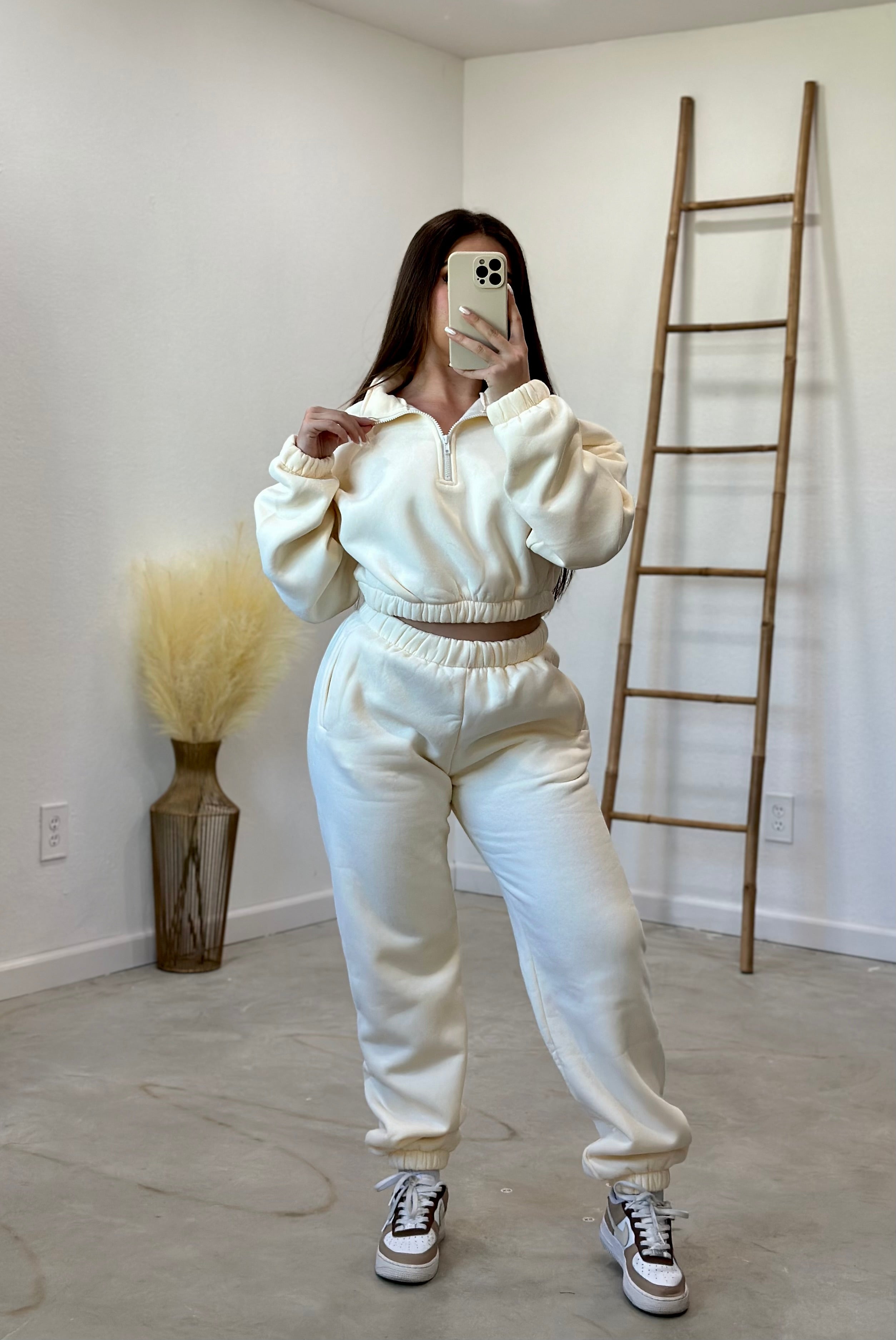 Kim Jogger Sweatpants (Cream)