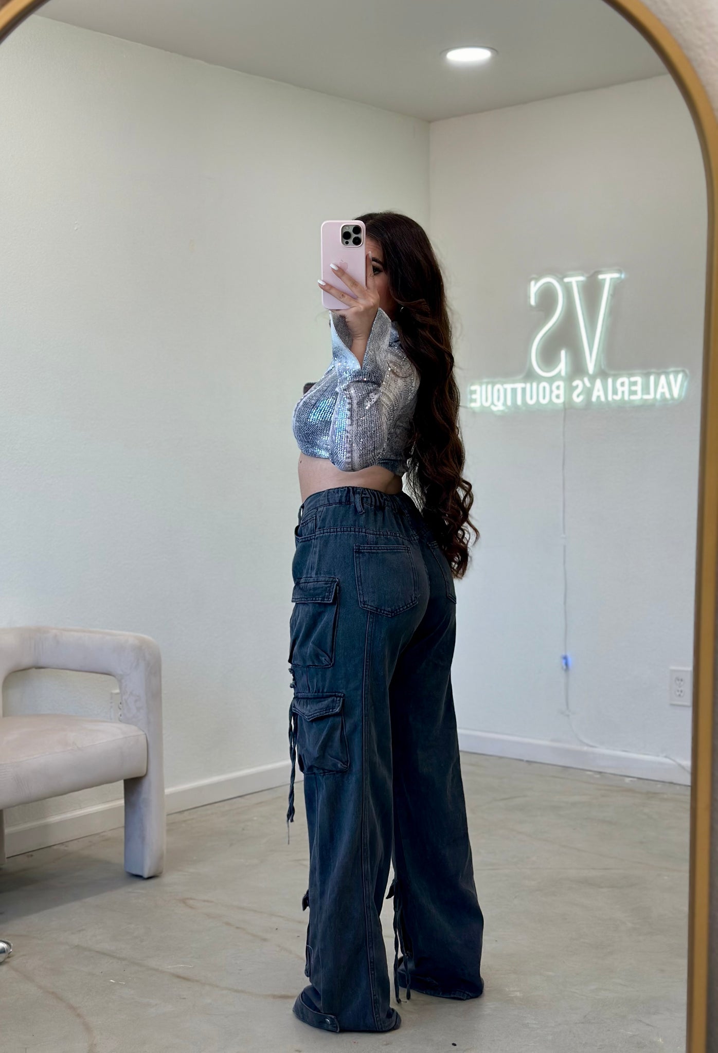 Lady Gaga Cargo Jeans (Black) – Valeria'S Boutique