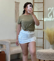 Anette Mini Skirt (White)
