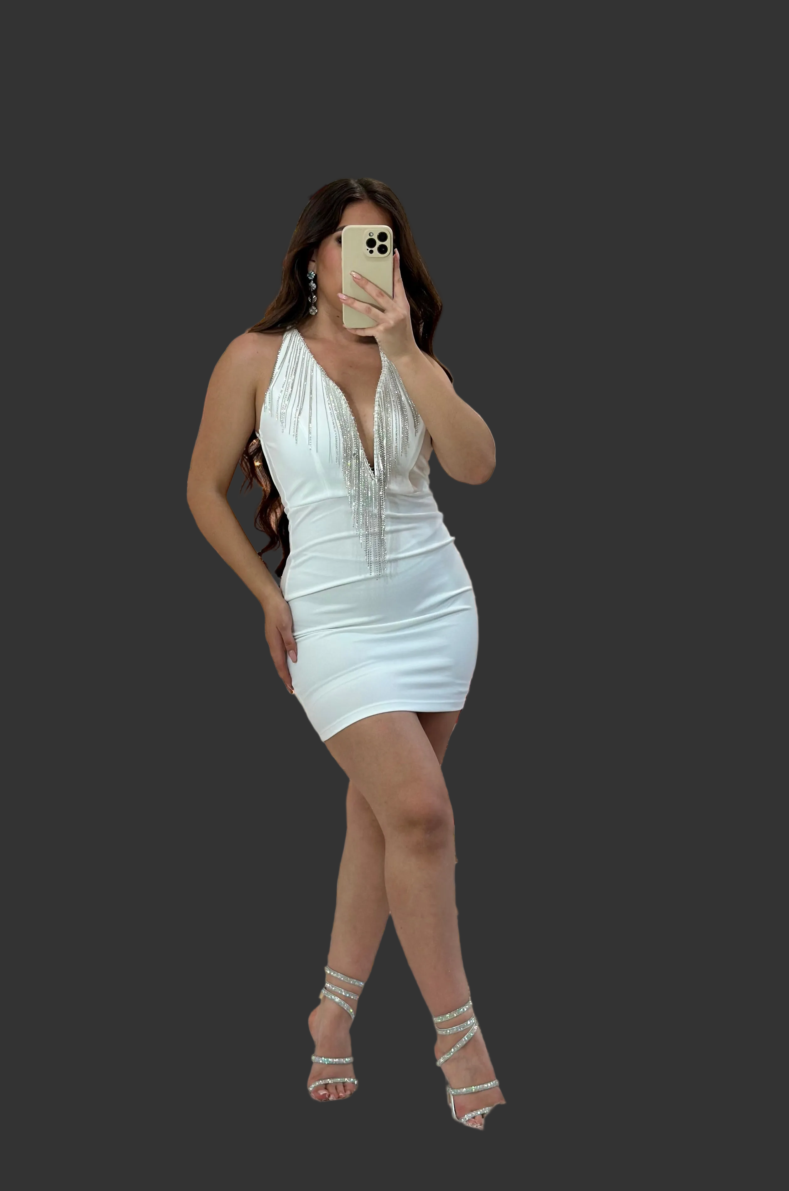 Betty Mini Dress (White)